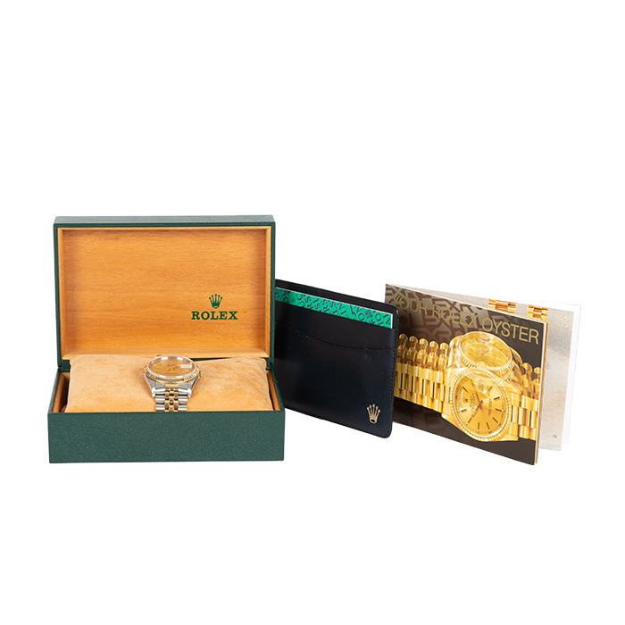 Montre Rolex Datejust en or et acier Ref: 16233 Vers 1994 - Detail D2