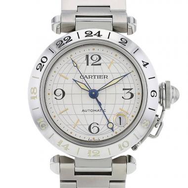 Montre Cartier Pasha en acier Ref :  2377 Vers  2000