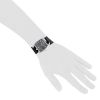 Hermès Cape Cod Tonneau watch in stainless steel Ref:  CT1.710 Circa  2010 - Detail D1 thumbnail
