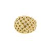 Vintage boule ring in yellow gold and diamonds - 00pp thumbnail