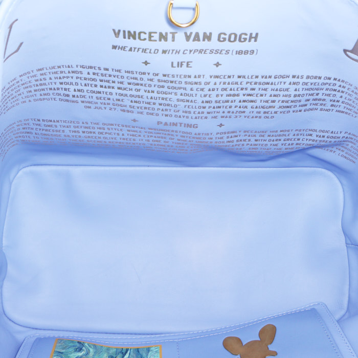 Louis Vuitton Neverfull medium model shopping bag in canvas and blue leather - Detail D2