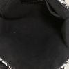 Borsa a tracolla Louis Vuitton Sac Plat modello piccolo in tela monogram cerata nera bianca e blu con motivo e pelle nera - Detail D3 thumbnail