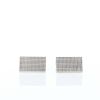 Fred pair of cufflinks in white gold - 360 thumbnail