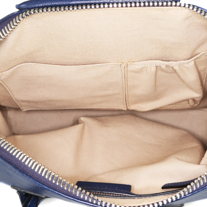 Sac à main Givenchy Antigona en cuir bleu-marine - Detail D3