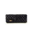 Chanel Baguette handbag/clutch in black quilted leather - 360 thumbnail
