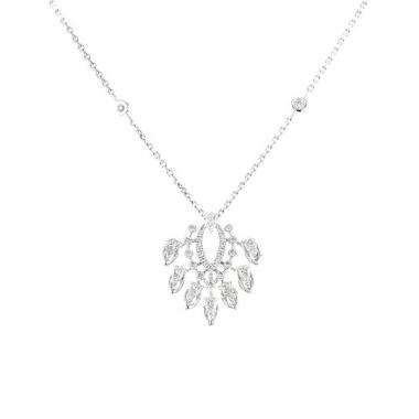 Messika Desert Bloom necklace in white gold and diamonds