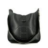 Hermès  Evelyne shoulder bag  in blue Fjord leather - 360 thumbnail