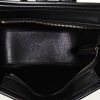 Celine Luggage Mini shoulder bag in black leather and green lizzard - Detail D3 thumbnail