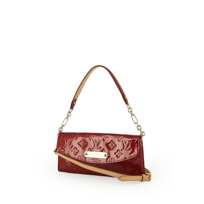 Tracolla larga Louis Vuitton amovibile pelle rossa Rosso Bordò ref.410447 -  Joli Closet