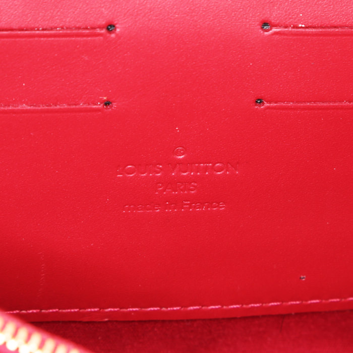 Louis Vuitton Sunset Boulevard handbag/clutch in red monogram patent leather - Detail D4