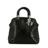 Dior Granville medium model handbag in black leather cannage - 360 thumbnail