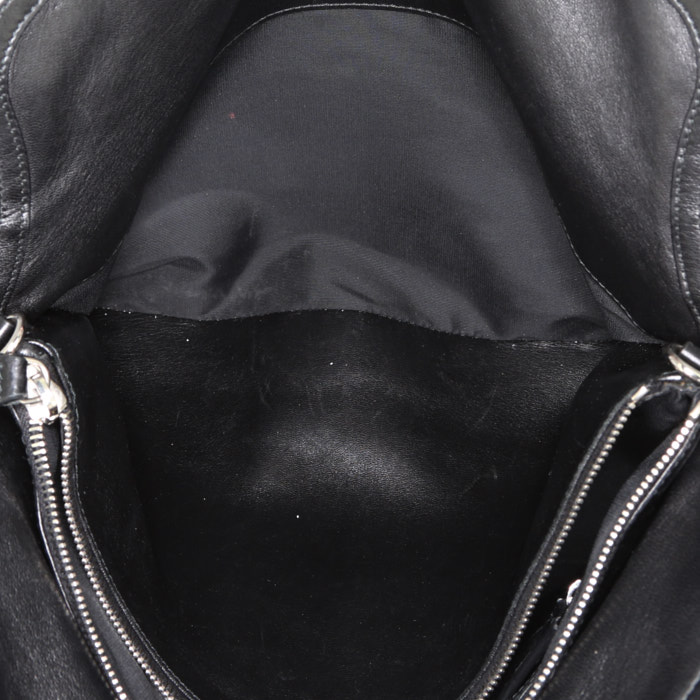 Bolso de mano Dior Granville modelo mediano en cuero cannage negro - Detail D3