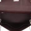 Hermès Raffia Pouch Detail Belt Bag Quadrille handbag in bicolor canvas and red Sellier Swift leather - Detail D3 thumbnail