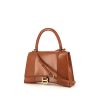 Balenciaga Hourglass shoulder bag in brown leather - 00pp thumbnail