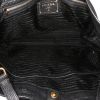 Prada shopping bag in black grained leather - Detail D3 thumbnail