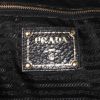 Sac cabas Prada en cuir grainé noir - Detail D4 thumbnail