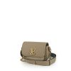 Louis Vuitton Lockme shoulder bag in beige grained leather - 00pp thumbnail