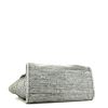 Chanel Deauville shopping bag in grey logo canvas and black leather - Detail D5 thumbnail