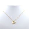 Tiffany & Co Open Heart necklace in yellow gold and diamonds - 360 thumbnail