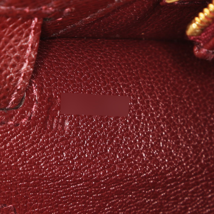 Borsa Hermes Kelly 25 cm in pelle Epsom rosso H - Detail D5