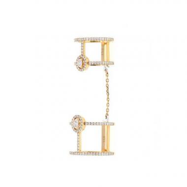 Anello Messika Glam'Azone in oro rosa e diamanti