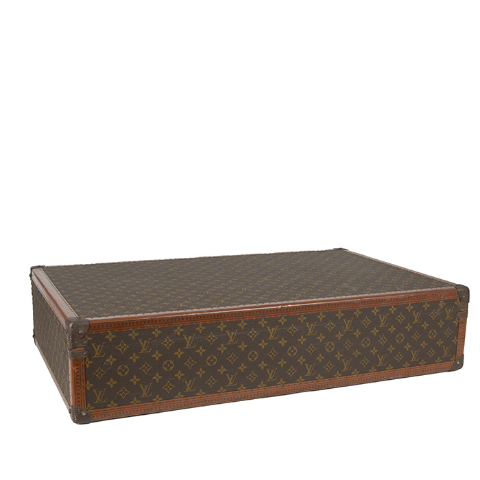 Valigia Louis Vuitton Bisten 80 in tela monogram e pelle naturale - Detail D5