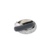 Cartier Trinity large model ring in white gold,  ceramic and diamonds - 00pp thumbnail