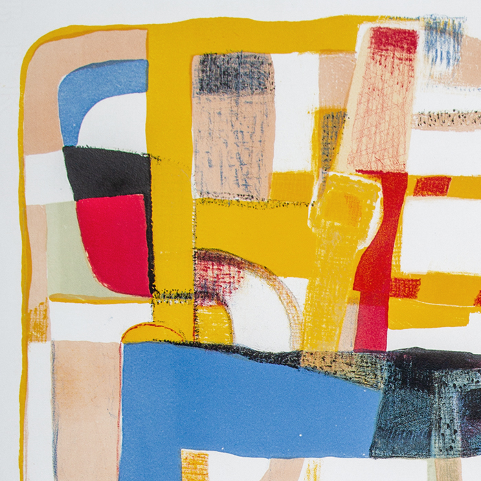 Maurice Estève, "Jazz", lithographie en couleurs sur papier, numérotée et signée, de 1954 - Detail D1