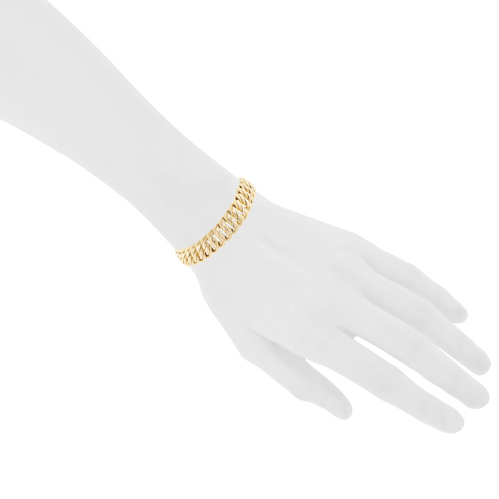 Vintage   1980's bracelet in yellow gold - Detail D1