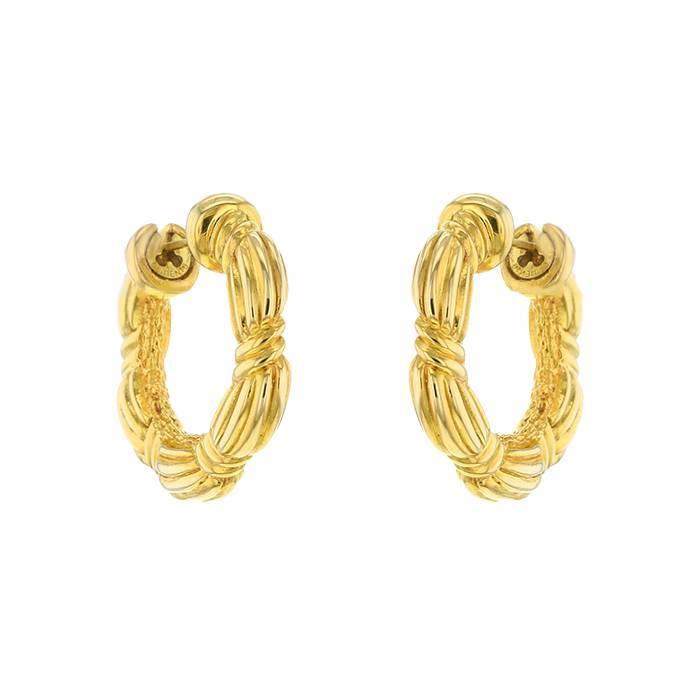Hoop Earrings In Yellow Gold