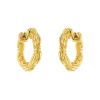 Vintage hoop earrings in yellow gold - 00pp thumbnail