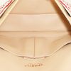 Chanel  Timeless Classic handbag  in beige, white and red tricolor  jersey canvas - Detail D3 thumbnail