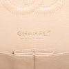 Chanel  Timeless Classic handbag  in beige, white and red tricolor  jersey canvas - Detail D4 thumbnail