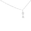 Collana asimmetrica Dior in oro bianco e diamanti - 00pp thumbnail