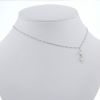 Asymmetric Dior necklace in white gold and diamonds - 360 thumbnail