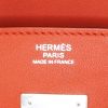 Sac à main Hermes Birkin 30 cm Quadrille en toile écrue et mauve et cuir Swift marron Terre - Detail D3 thumbnail