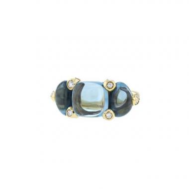 Anello Pomellato Sassi in oro giallo,  diamanti e topazi undefined