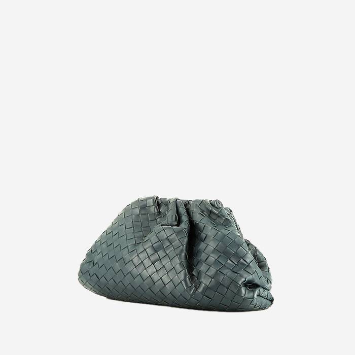 Borsa/pochette Bottega Veneta  The Pouch in pelle intrecciata blu