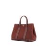 Hermès Garden Party shopping bag in red canvas and red leather - 00pp thumbnail
