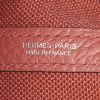 Hermès Garden Party shopping bag in red canvas and red leather - Detail D3 thumbnail