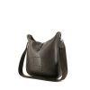 Hermès Evelyne shoulder bag  in chocolate brown leather taurillon clémence - 00pp thumbnail