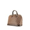 Louis Vuitton Alma small model  handbag  in ebene damier canvas  and brown leather - 00pp thumbnail