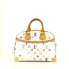 Louis Vuitton Trouville handbag in white multicolor monogram canvas and natural leather - 360 thumbnail