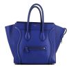 Celine Luggage Mini handbag in royal blue leather - 360 thumbnail