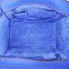 Celine Luggage Mini handbag in royal blue leather - Detail D2 thumbnail