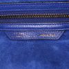 Celine Luggage Mini handbag in royal blue leather - Detail D3 thumbnail