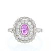 Vintage ring in platinium,  ruby and diamonds - 360 thumbnail