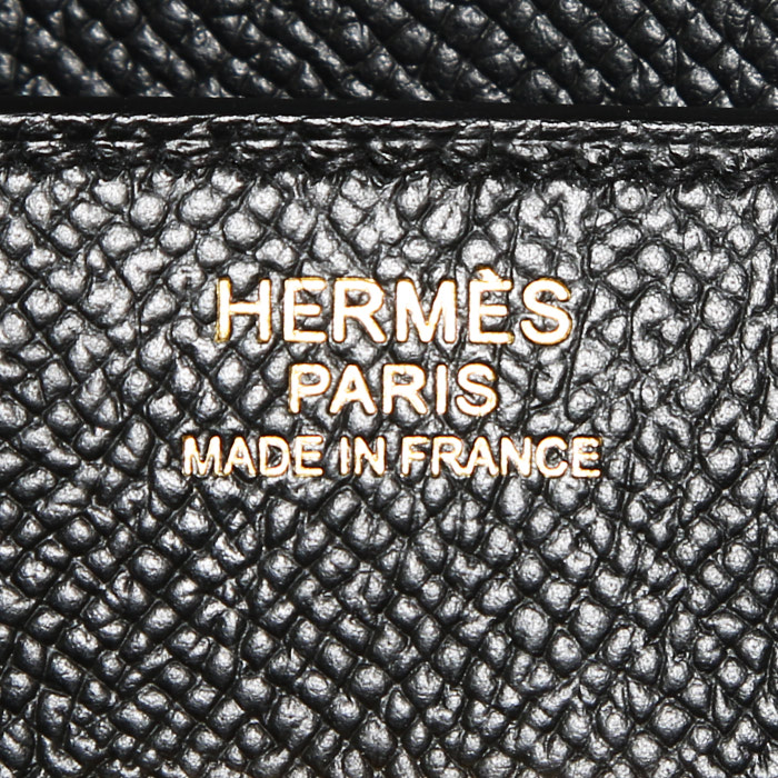 Borsa Hermès Birkin 30 cm in pelle Epsom nera - Detail D3