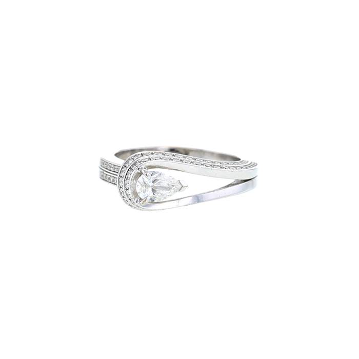 Repossi Serti inversé ring in white gold and diamonds - 00pp