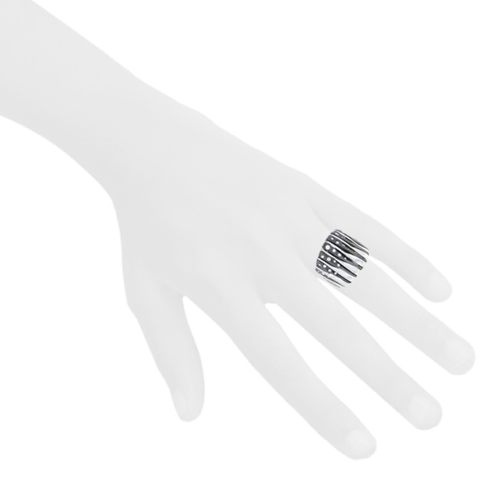 Vhernier Coucher du Soleil ring in bronze,  white gold and diamonds - Detail D1